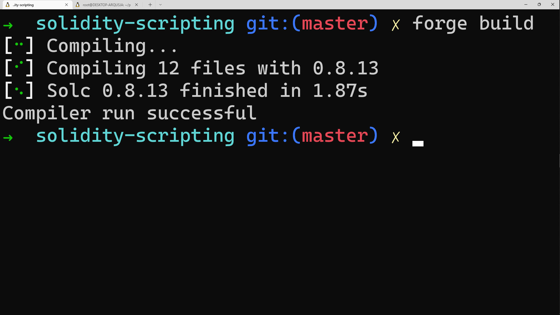 compile successful